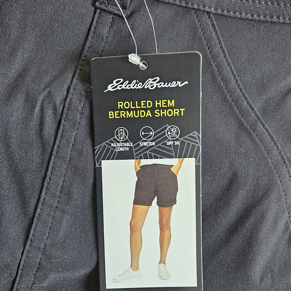 Eddie Bauer Black Bermuda Shorts - Picture 2 of 5
